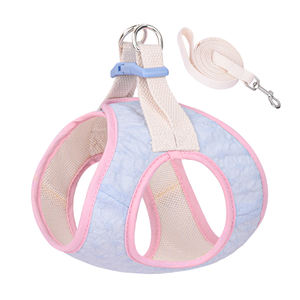 Beirui 2025犬用ハーネスリーシュセット軽量通気性空気層パッド入りステップキャンディーカラーソリッドパピー - Product Image 3