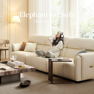 Juego de muebles para toda la casa de diseño moderno de alta calidad, sofá <span class=keywords><strong>cama</strong></span> de cuero genuino, colchón tapizado, mesita de noche para Interior - Product Image 3