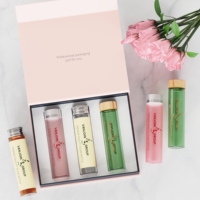 Tubes en verre personnalisés de 1g, 2g, 3g, 5g, vert, rose, safran, emballage alimentaire, flacons en verre hermétiques de qualité alimentaire avec bouchon en aluminium et bois, et cadeau