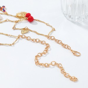 <span class=keywords><strong>Collana</strong></span> con Ciondolo Bohémien alla Moda in Lega con Motivi <span class=keywords><strong>di</strong></span> Pesci, Foglie, <span class=keywords><strong>Fiori</strong></span>, Ciliegie e <span class=keywords><strong>Margherite</strong></span> - Product Image 5