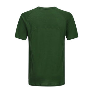 T-shirt <span class=keywords><strong>de</strong></span> sport à manches courtes en jersey tricoté uni, <span class=keywords><strong>laine</strong></span> mérinos <span class=keywords><strong>et</strong></span> maille respirante, coupe classique, écoresponsable, pour équipe <span class=keywords><strong>de</strong></span> randonnée - Product Image 2