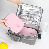 Bolsa Refrigerante Portátil de Moda para Leche Materna, Doble Compartimento, Gran Capacidad, Impermeable, con Cierre de Cremallera, para Exteriores