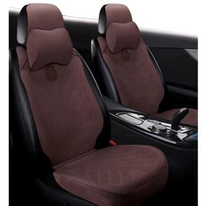 Housses de siège de voiture en velours respirant 3D de luxe, imperméables, ensemble complet, ajustement universel pour Audi A4, 4 saisons - Product Image 1