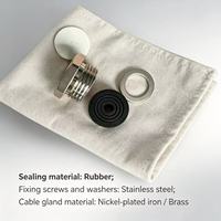 Caja de conexiones de aluminio tipo A para termopares con tornillo de entrada de cable para cableado y ensamblaje de termopares y suministro de fábrica