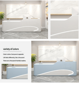 <span class=keywords><strong>Bureau</strong></span> de réception multifonctionnel extensible en bois massif de luxe moderne pour hôpital, école, <span class=keywords><strong>bureau</strong></span>, entreprise - Product Image 4