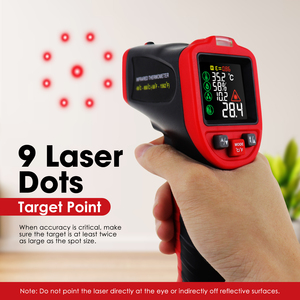Best Selling New High Quality Industrial Infrared <b>Thermometer</b> Non-Contact Temperature With Humidity, Dew Point & K-Type <b>Probe</b> in - Product Image 3
