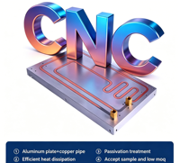 Plaque de refroidissement liquide en aluminium TEC multi-modèles personnalisée pour CPU et radiateur graphique