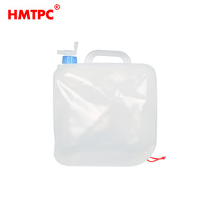 Folding Water <b>Bag</b> <b>20L</b> Portable Soft Pack With Faucet For Car Outdoor Camping Use Transparent Plastic - Product Image 4