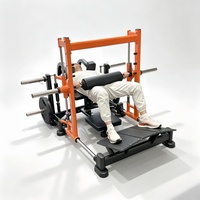 Máquina Ajustable para Empujes de Cadera, Entrenador de Glúteos, Equipo de Fitness Comercial, Máquina de Entrenamiento de Cadera con Carga de Placas
