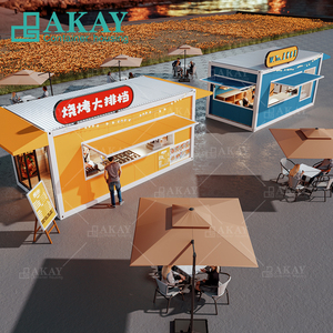 Casa Modular Móvil de fácil instalación para ventas Tienda de contenedores de envío Mini puesto de cabina Tienda de contenedores prefabricados - Product Image 1