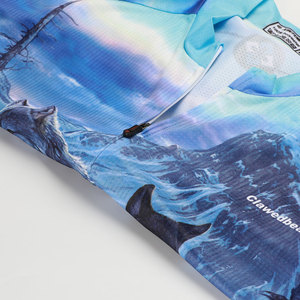 Maillot de cyclisme personnalisé avec graphique de loup, sublimation, manches longues et courtes, imprimé animal sauvage, séchage rapide, haut de cyclisme pour les équipes et les clubs de cyclistes - Product Image 4