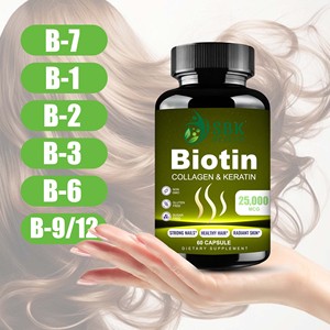 Cápsulas de Biotina Sin Gluten, Sin Azúcar y Sin OMG con MOQ Bajo para una Piel Radiante, Cabello Saludable, Uñas Fuertes y Apoyo al Metabolismo Energético - Product Image 3