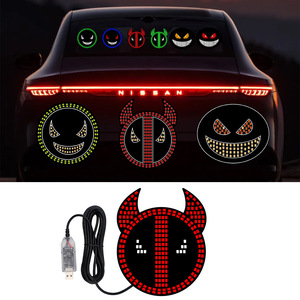 Luz LED para Auto QIDEWIN Ojo de Demonio, Luz de Advertencia Acrílica de 10H para Ventana Trasera, Mejora de Diseño - Product Image 2