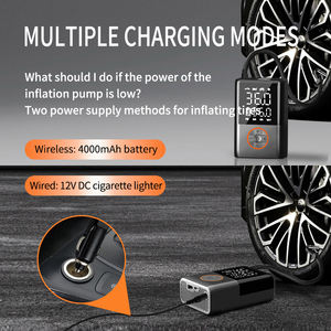 מחיר המפעל משאבת אוויר אלחוטית נייד מיני מדחס אוויר מדחס אוויר חשמלי צמיג רכב 150psi - Product Image 6