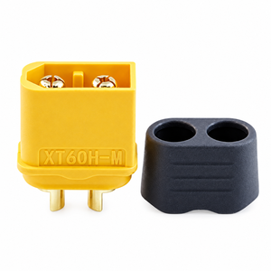 Connecteur AMASS XT60H XT60H-M XT60H-F 2 broches 30A plaqué or mâle/femelle avec gaine pour batterie LiPo de drone RC - Product Image 2