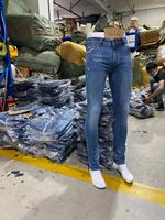 Pantalons décontractés de style industriel, lot de surplus, jean en denim bleu pour hommes