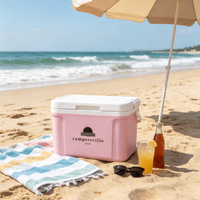 Glacière portable 8L, qualité alimentaire PP, isolation thermique, maintien au frais 48h, plusieurs couleurs, mini-réfrigérateur pour camping et pique-nique