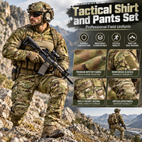 Nouvel arrivage : Ensemble tactique unisexe A5 pour entraînement extérieur, respirant, camouflage – Chemise et pantalon tactiques