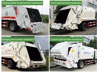 Camion compacteur de déchets solides municipaux à haute compression pour la collecte des déchets et l'assainissement