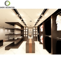 Bois mâle vêtements boutique décoration hommes vêtements magasin montage présentoir Manwear vêtements présentoir vêtement affichage compteur