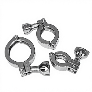 Raccords de tuyauterie sanitaires à collier en acier inoxydable SS304 <span class=keywords><strong>SS316L</strong></span>, polis, basse pression, type Tri-<span class=keywords><strong>Clamp</strong></span>, pour la construction - Product Image 5