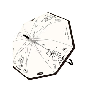 <span class=keywords><strong>Parapluie</strong></span> manuel Aikeling à long manche droit en fer et plastique, imprimé dessin animé, motif cœur mignon pour fille, pour adulte - Product Image 5