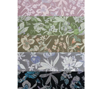 Tissu jacquard floral papillon 100 % polyester, doux et soyeux, respirant, pour robe abaya, sac, rideau, literie, décoration intérieure