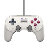 Controlador con Cable 8BitDo Pro 2, Motor de Vibración, Botón Turbo, Giroscopio de Seis Ejes para / Lite Windows 10 Android