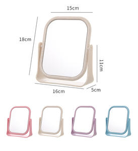 HQ Mixed Proc Discount Simple Portable Plastic Desktop <b>Mirror</b> Double-sided Personalized <b>Table</b> Cosmetic Vanity Makeup <b>Mirrors</b> - Product Image 2