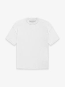 Camiseta Blanca Lisa de Algodón 100% Pesado al por Mayor, Camisetas Blancas Lavadas Personalizadas para Hombre, Camiseta Oversize con Cuello Simulado - Product Image 5