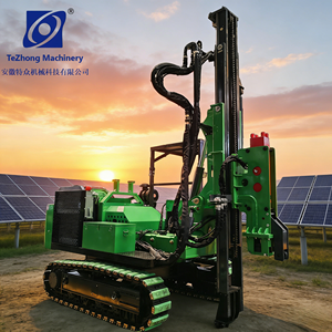 Macchina Solare Autopropulsa per Pali a Vite con Motore a Pompa Cingolato ad Alta Efficienza, Certificata CE, Sistema Idraulico per Pali a Vite - Product Image 1