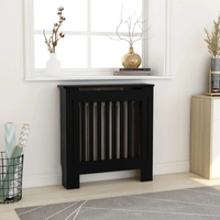 Meubles de chambre à coucher peinture décorative MDF grande taille couleur noire style campagnard couvercle de radiateur