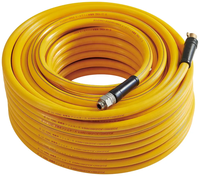 Tuyau d'air hybride haute résistance 300 PSI 3/8 pouce x 50 pieds avec raccords MNPT 1/4'' flexible, durable, léger, haute pression, industriel