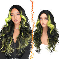 Wig Pixie Cut Kecil yang Dapat Disesuaikan Warna Biru, Terlihat Alami, Tebal, Lembut, Serat Sintetis Tahan Panas Tinggi, Kepadatan 180%, Anime Kartun