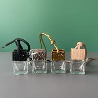 Bouteille diffuseur de parfum pour voiture, vide, carrée, 10 ml, à suspendre