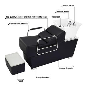 XFMC Elegantes Haarwaschbecken für Beauty-Spa und Friseursalon, Friseurmöbel, Haarwaschsessel, Massageliege für die Haarwäsche - Product Image 5
