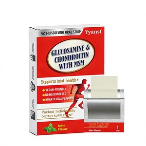 Stock disponible OEM Bandes orales de Glucosamine Chondroïtine MSM saveur menthe Formule végétalienne Soutien à la santé et à la mobilité des articulations Marque privée - Product Image 1
