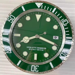 Orologio da Parete Luminoso di Lusso Interamente in Metallo con Data Marchio all'Ingrosso per Arredamento <span class=keywords><strong>Casa</strong></span> - Product Image 1
