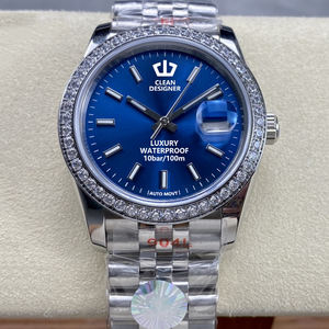 Orologi Meccanici di Lusso all'Ingrosso 36mm VVS Moissanite con Lunetta, Acciaio Inossidabile 904L, Vetro Zaffiro, Movimento Automatico 3235 - Product Image 3