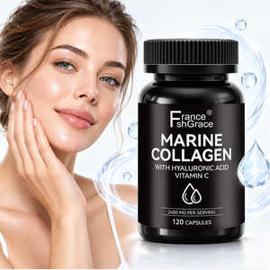 Complément alimentaire personnalisé Shecome Collagène marin 2400 mg pour adultes, améliore la santé de la peau, des cheveux et des articulations, capsules de collagène marin - Product Image 1