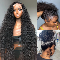 Cheveux Bruts Perruques Bouclées Profondes Vague d'Eau Sangle Invisible Snug Fit 360 Transparent HD Lace Frontal Perruques Sans Colle Perruques Cheveux Humains