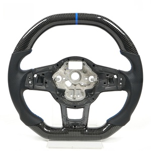 Volante de Fibra de Carbono Real con Control por Aplicación, Fabricado en Fábrica, para Volkswagen Golf 7 7.5 GTI GTD GTE R <span class=keywords><strong>2013</strong></span> - Product Image 2