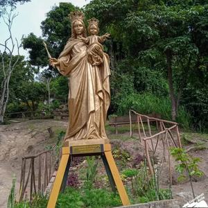 等身大ブロンズ聖母マリア像と小さな赤ちゃんディヴィーノニノ子供イエス誕生ブロンズ像大彫刻 - Product Image 4