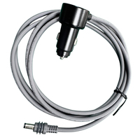 Cable de Alimentación para Auto Utech de 2M/6.5 Pies para Starlink Mini, Cargador Tipo-C para Auto de 12V-24V con Voltímetro, Cable con Malla de Protección de PVC, Mini Cámara