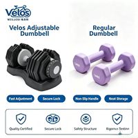 Haltères réglables Velos prêts à être expédiés – Ensemble d'haltères pour la musculation à domicile – Équipement de gym à domicile