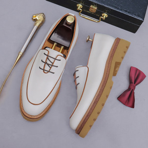 Mocasines de cuero personalizados de alta gama estilo workwear para hombre, zapatos casuales de cuero para hombre, zapatos de cuero para hombre - Product Image 4