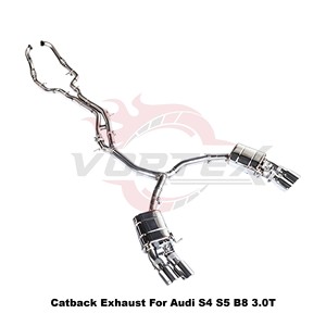ท่อไอเสียสแตนเลส Vortex Performance สำหรับ Audi S4 S5 B8 3.0T ปี 2008-2017 พร้อมวาล์วสุญญากาศ อะไหล่แต่งท่อเก็บเสียง - Product Image 2