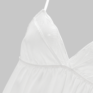 新着アンチスタティックハイエンドサテンシンプルファッションパジャマセットセクシーな家庭服セット - Product Image 4