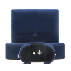 Bulk stock velvet jewellery gift box for rings pendant and necklace display