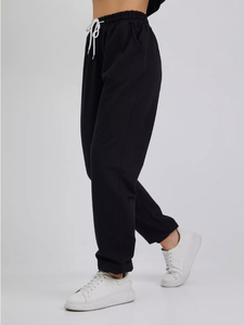 <span class=keywords><strong>Ensemble</strong></span> de sport décontracté pour femmes de haute qualité noir <span class=keywords><strong>beige</strong></span> sweat à capuche de couleur mélangée avec motif solide et pantalon de <span class=keywords><strong>jogging</strong></span> - Product Image 6